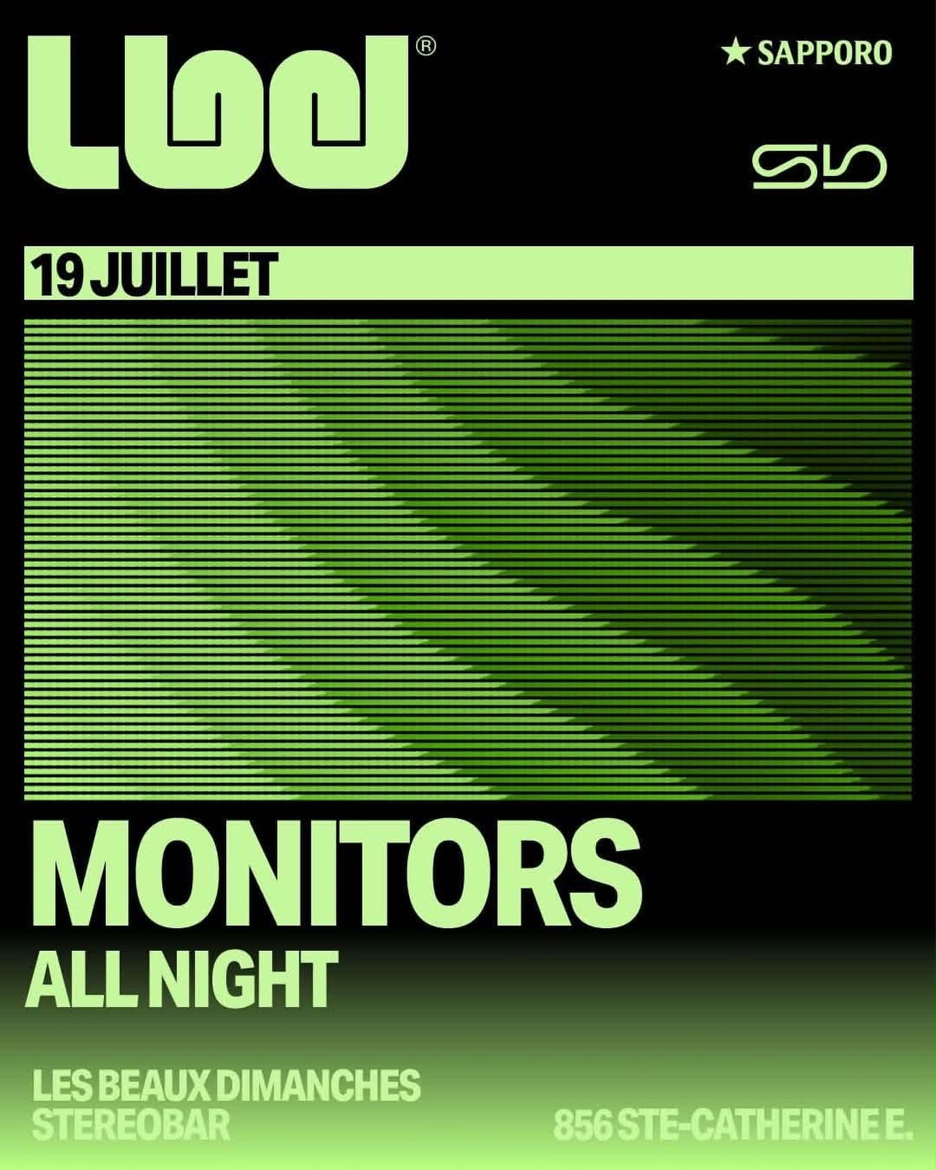 Monitors — Stereobar — 19 juillet 2026