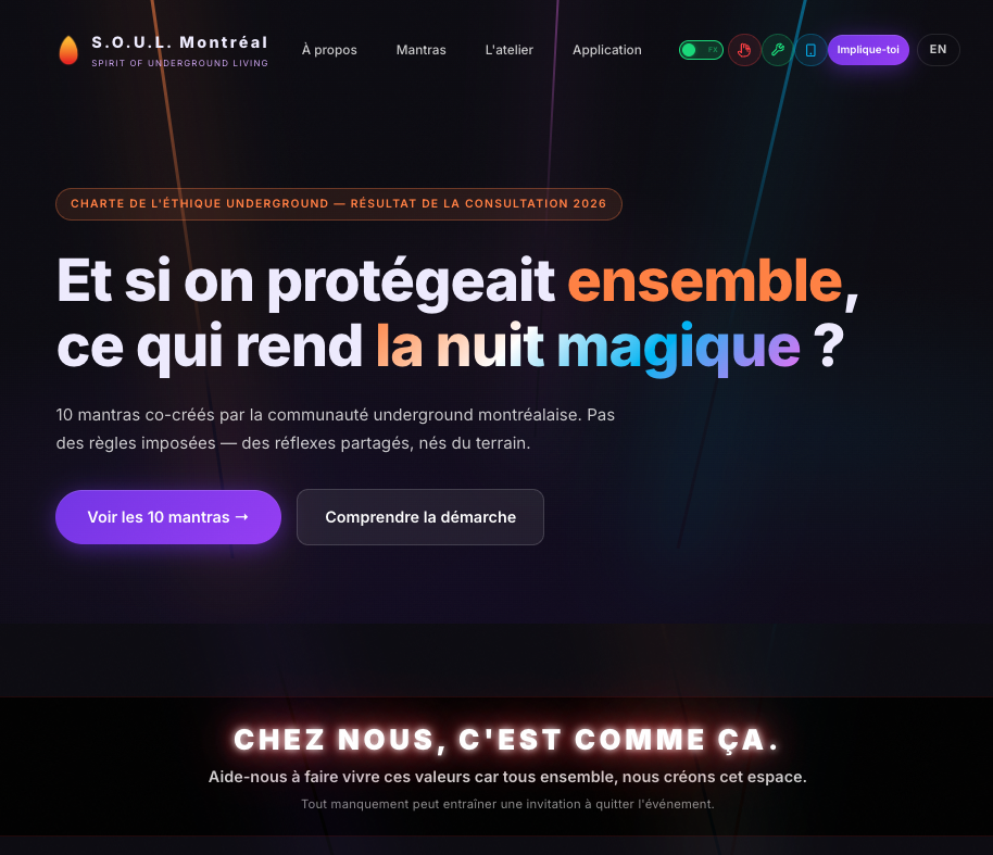 SOUL Montreal — homepage